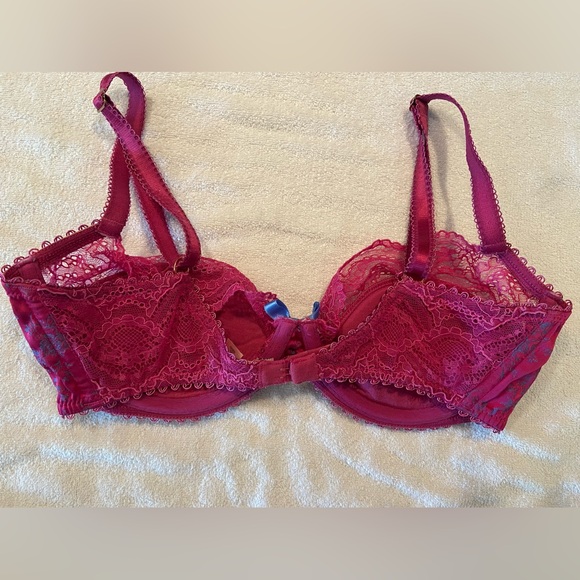 Agent Provocateur Knickers Forever Luxury padded with lace bra Sz 32DD - Picture 3 of 9